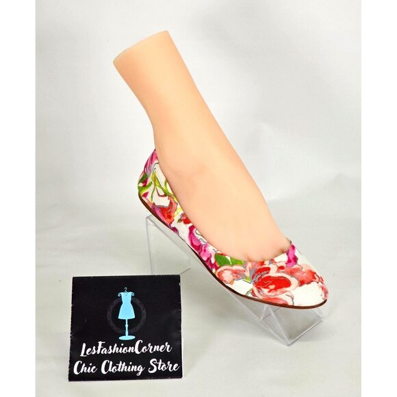 Brooks Brothers Women's Floral Canvas Ballet Flats Size 7 149 - Picture 10 of 13